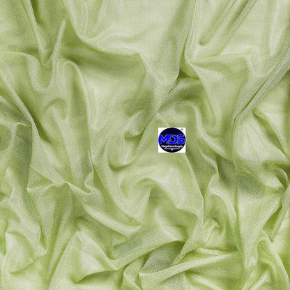 MDS Halloween Chiffon Draping Fabric - 1 Panel, 30" Wide x 50ft Long - Sheer Spooky Arbor & Canopy Drapery for Haunted House Backdrops, Party Ceilings, DIY Costumes & Themed Events - Sage Green