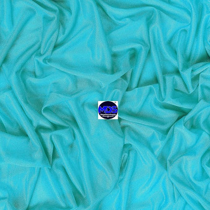 MDS Halloween Chiffon Draping Fabric - 2 Panel, 30" Wide x 30ft Long - Sheer Spooky Arbor & Canopy Drapery for Haunted House Backdrops, Party Ceilings, DIY Costumes & Themed Events - Peacock Blue (Pack of 2)