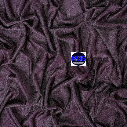 MDS Halloween Chiffon Draping Fabric - 2 Panel, 30" Wide x 100ft Long - Sheer Spooky Arbor & Canopy Drapery for Haunted House Backdrops, Party Ceilings, DIY Costumes & Themed Events - Eggplant (Pack of 2)